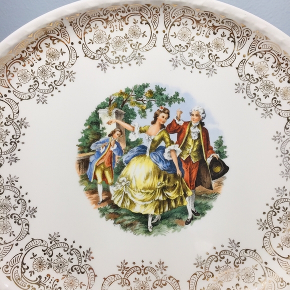 1982, platter plate served Vintage Victorian.  Exc - Picture 11 of 14